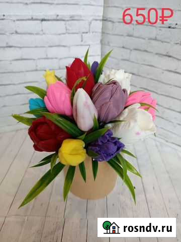 Тюльпаны мыльные цветы Москва - изображение 1