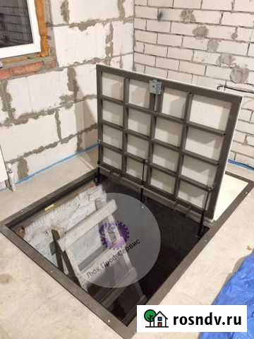 Люк напольный скрытый в подвал погреб Каменка - изображение 1