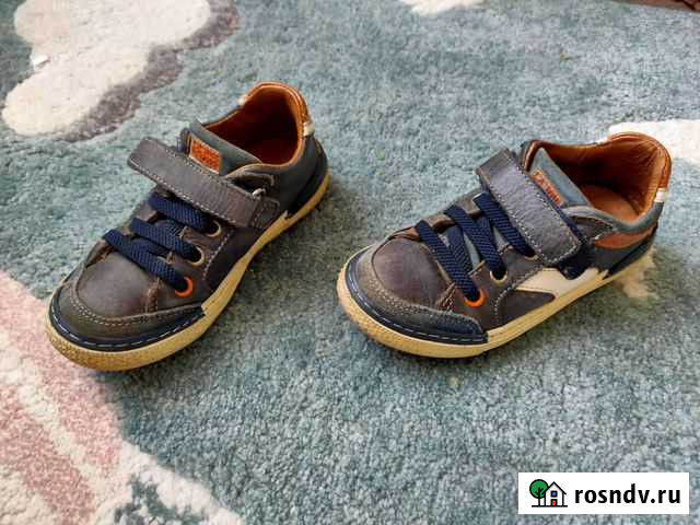 Кроссовки кожаные детские 28р Москва - изображение 1