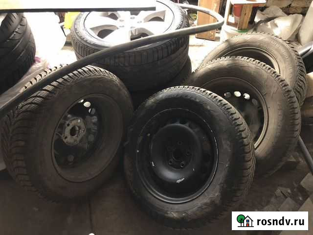 Колёса Зимние goodyear R16 на дисках:VAG-AudiQ3,5 Самара - изображение 1