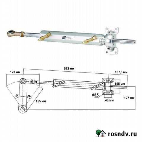Гидроцилиндр 168куб.см для стационарных двигателей Санкт-Петербург - изображение 1