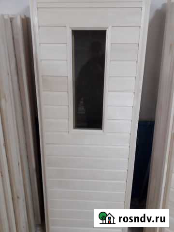 Двери вагонка полог для бани из липы и осины Кострома - изображение 1