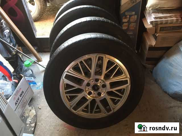 Литые диски 5/114,3/73 мм. с резиной 235/60/18r Всеволожск - изображение 1