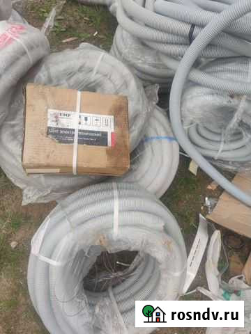 Труба гофрированная пвх 40 мм с протяжкой серая (1 Боровичи - изображение 1