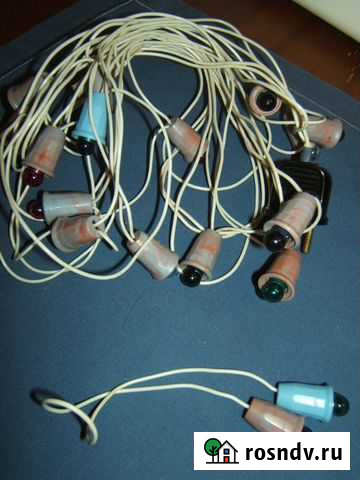 Винтажная елочная гирлянда Москва - изображение 1