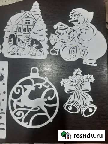 Оформление окна на новый год Абакан - изображение 1