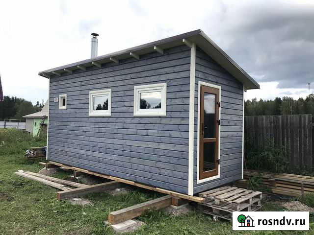 Модульная баня 6х2,35 метра с доставкой и монтажом Новосибирск - изображение 1