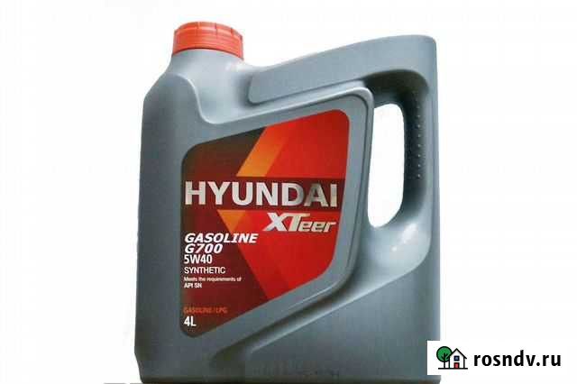 Моторное масло hyundai XTeer G700 5W-40 4 литра Ростов-на-Дону - изображение 1