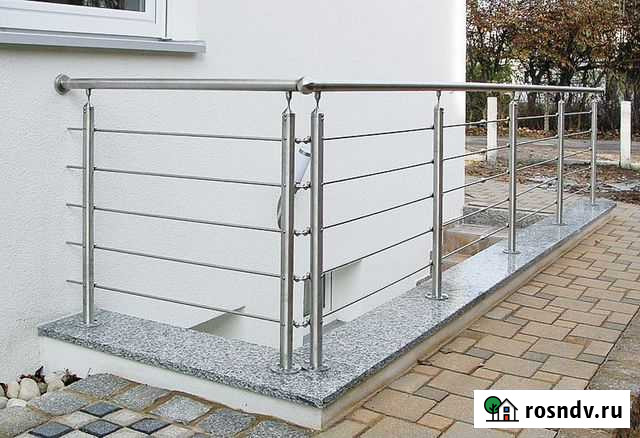 Перила из нержавеющей стали. Перила сварные Ардон - изображение 1