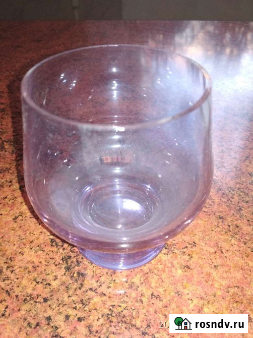 Продам остатки советской стеклянной посуды фужеры 2 шт-250мл, 1шт-100мл Новосибирск - изображение 1