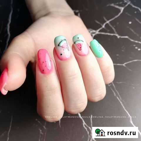 Маникюр, покрытие гель-лаком, брови Новоалтайск - изображение 1