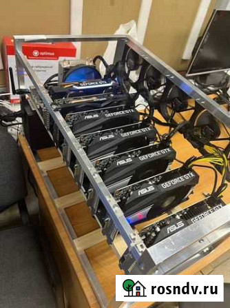 Ферма/N65/7 карт GTX1660/PRO BTC/1050W/171Мгх Иваново - изображение 1