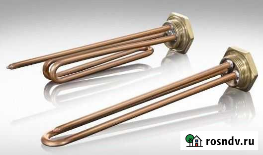 Тэн нагр на гайке 55мм, Реал, резьба дюйм с четв Мурманск - изображение 1