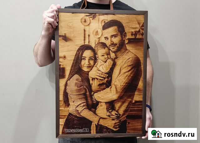 Подарок на Новый год Выжигание на дереве Владивосток - изображение 1