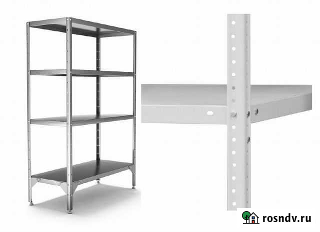 Стеллаж полочный архивный 2000х300х800х1,0мм Самара - изображение 1