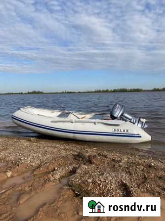 Продам надувную лодку solar 350 maxima+ мотор 9.9 Ижевск - изображение 1
