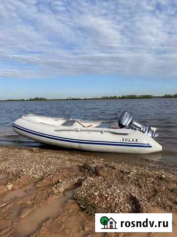 Продам надувную лодку solar 350 maxima+ мотор 9.9 Ижевск - изображение 1