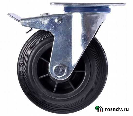 Колесо d 125 мм. с тормозом Астрахань - изображение 1