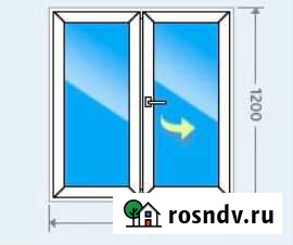 Пластиковое окно 1200х1200 под заказ Сургут - изображение 1