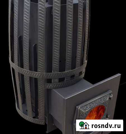Печь дровяная для бани корвет 18 зк дт3-стекло Губкин - изображение 1