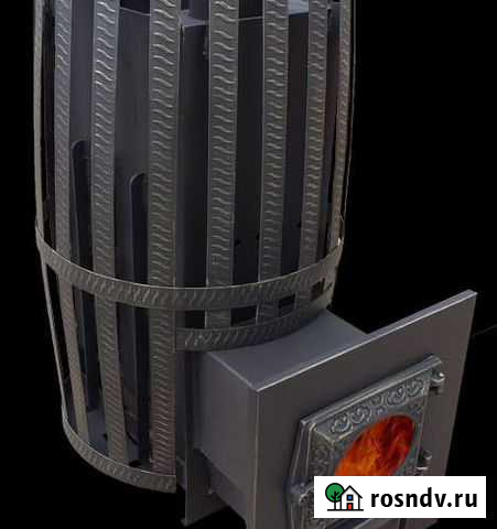 Печь дровяная для бани корвет 18 зк дт3-стекло Губкин - изображение 1