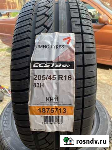 Kumho Ecsta KH11 205/45 R16 4шт Магадан - изображение 1