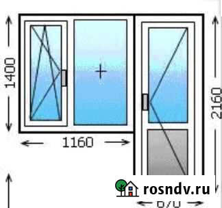 Пластиковый балконный выход Сургут - изображение 1