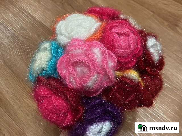 Вязаные цветы Нижнекамск - изображение 1