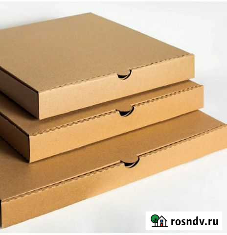 Короб, пицца, гофроящик для пиццы с логотип и без Ростов-на-Дону - изображение 1