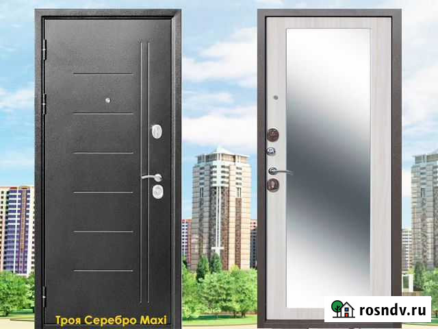 Дверь входная с зеркалом Бугры - изображение 1