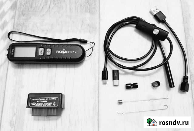 Толщиномер эндоскоп ELM327 фонарик зеркало Кемерово - изображение 1