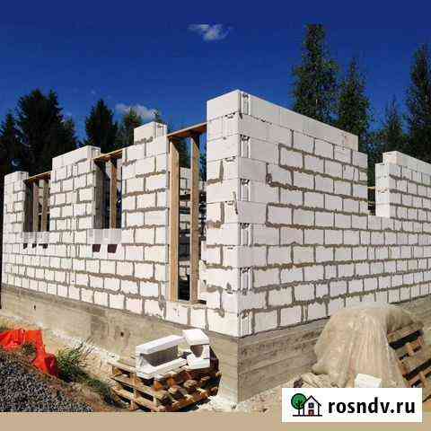 Кладка шлакоблока, газоблока, кирпича Яблоновский