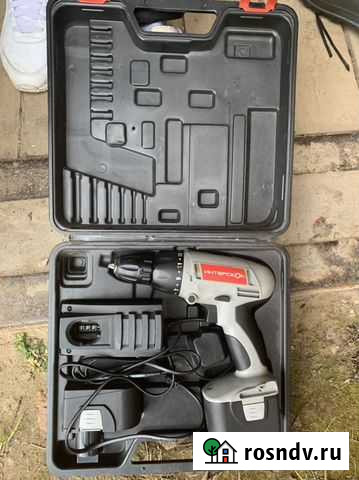 Аккумуляторная дрель- шуруповерт Интерскол Ковров - изображение 1