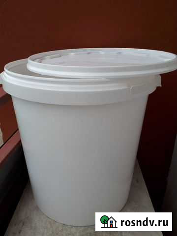 Емкость пластиковая 30 л с крышкой чистая Анжеро-Судженск - изображение 1