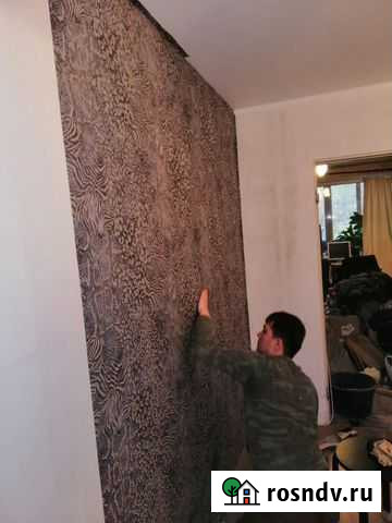 Услуги поклейка обоев Мурино - изображение 1