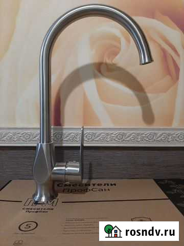 Смеситель на кухню. Нержавеющая сталь Реутов - изображение 1