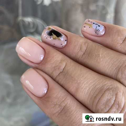 Комбинированный маникюр и покрытие гель-лак Шахты - изображение 1