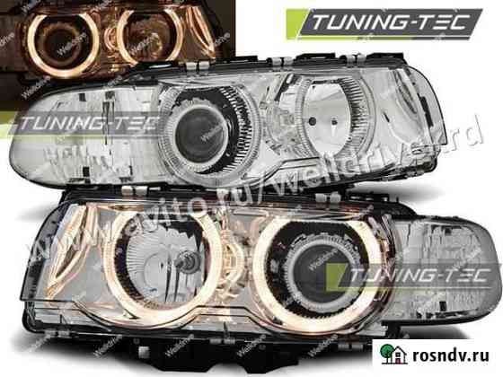 Фары BMW E38 09.98-07.01 Angel Eyes хром Краснодар