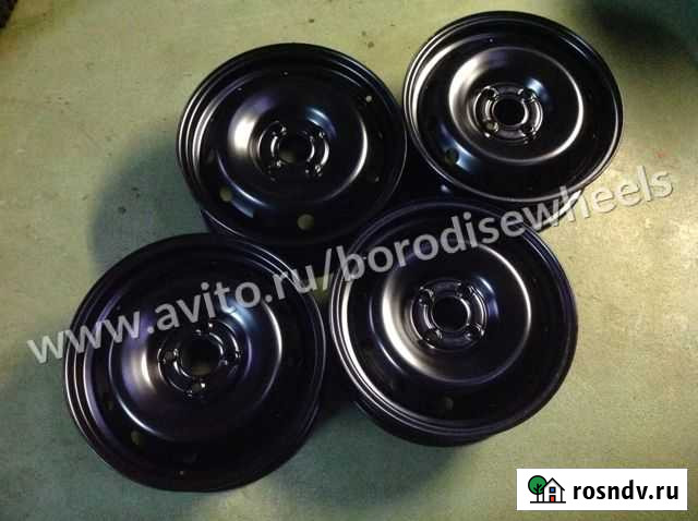 Диски штампованные чёрные 4x100 r15 новые #563 Тольятти - изображение 1