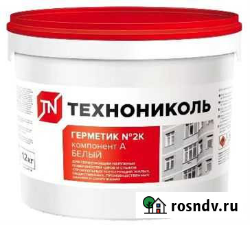 Герметик технониколь 2К (серый) 12 кг Новоивановское - изображение 1