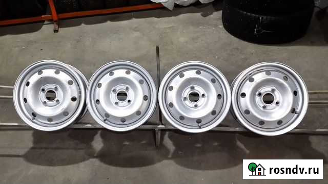 15302) К-кт дисков штамп R14 4х100/60,1/43 Ульяновск - изображение 1