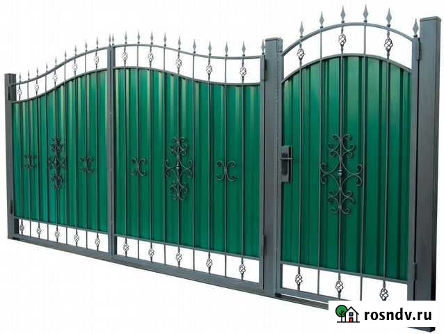 Ворота распашные Лобня - изображение 1