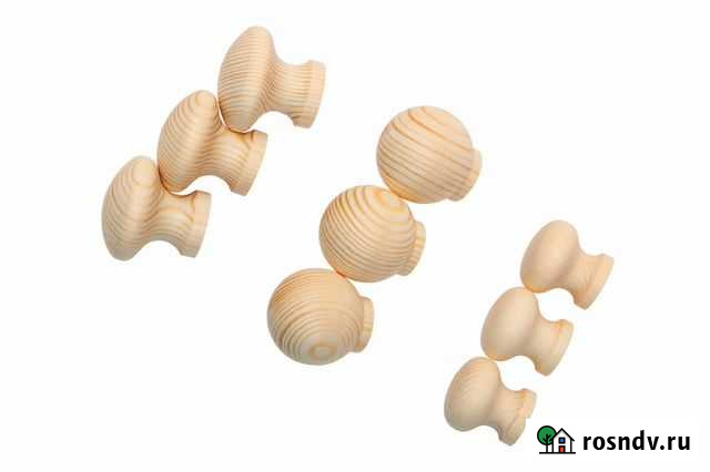 Ручка мебельная деревянная.Ручка-кнопка.Ручка-шар Великие Луки - изображение 1