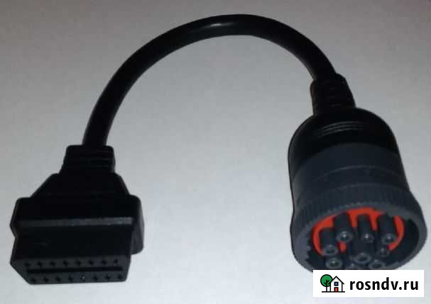Переходник OBD2 для Cummins (Камаз, Паз) J1939 9p Ростов-на-Дону - изображение 1