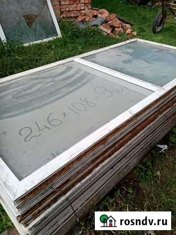 Окна пластиковые бу осталось 2шт Бородинский - изображение 1