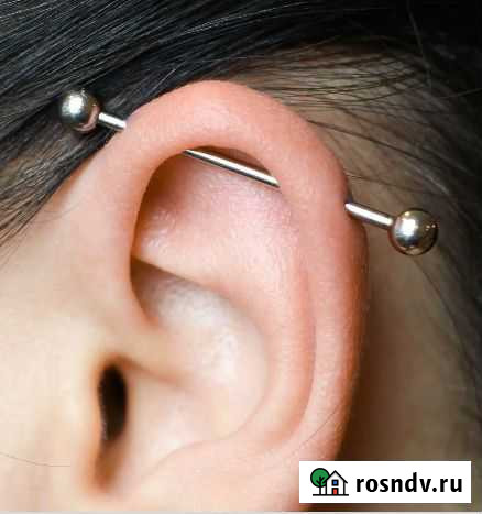 Прокол ушей, индастриал, пупка, хряща Уфа - изображение 1