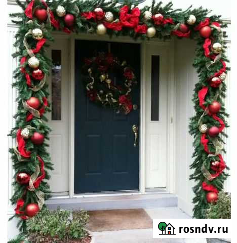 Оформление входной группы/витрины к Новому Году Кострома - изображение 1