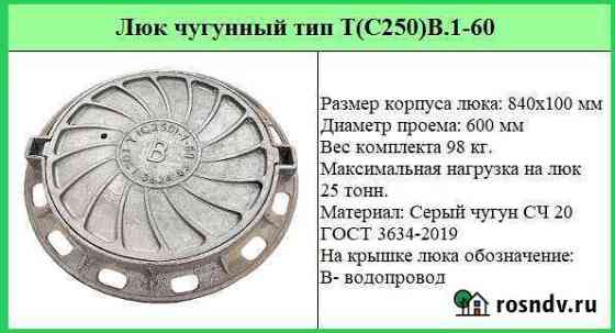 Люки чугунные Кизляр