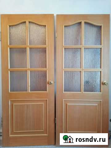 Межкомнатные двери бу 80 см Комсомольск-на-Амуре - изображение 1