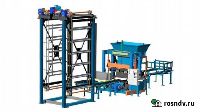 Линия по производству блоков,брусчатки,бордюров Красный - изображение 1